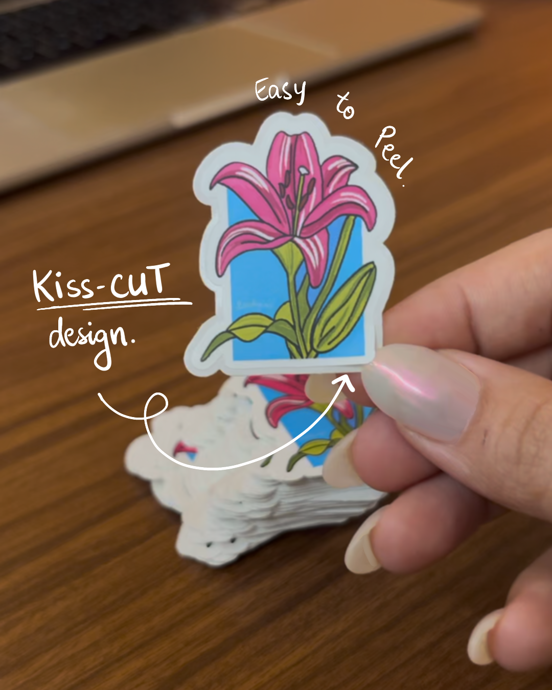 Flower Bookmark and Sticker combo