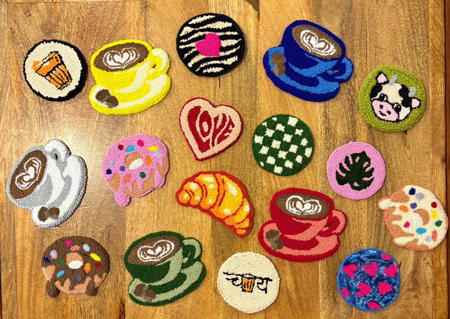 Punch Needle Coasters