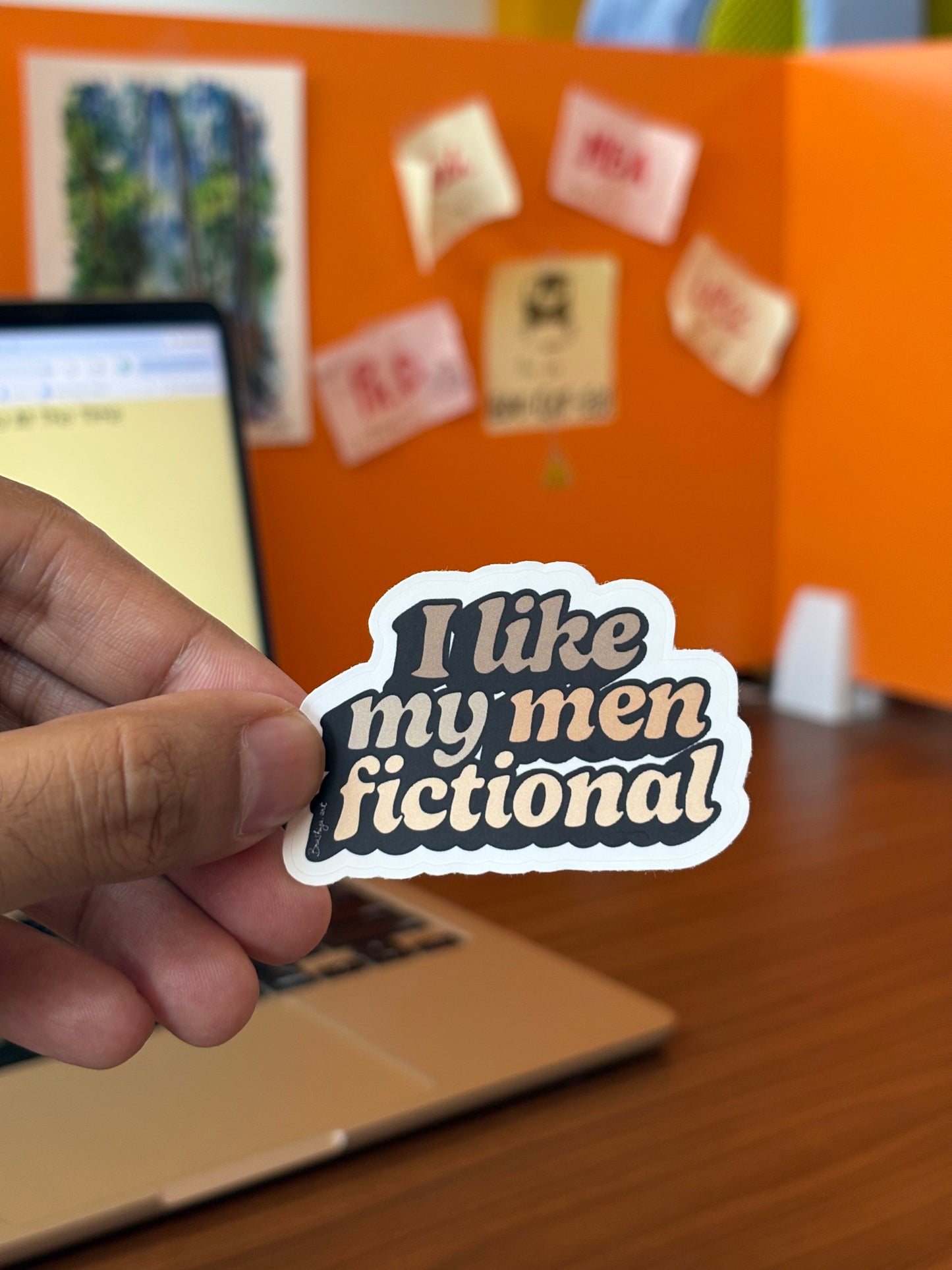 I like my men fictional