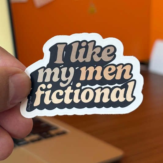I like my men fictional