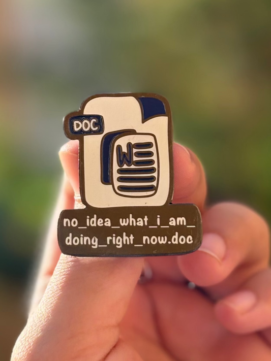 No Idea What I Am Doing Right Now (Word Doc)