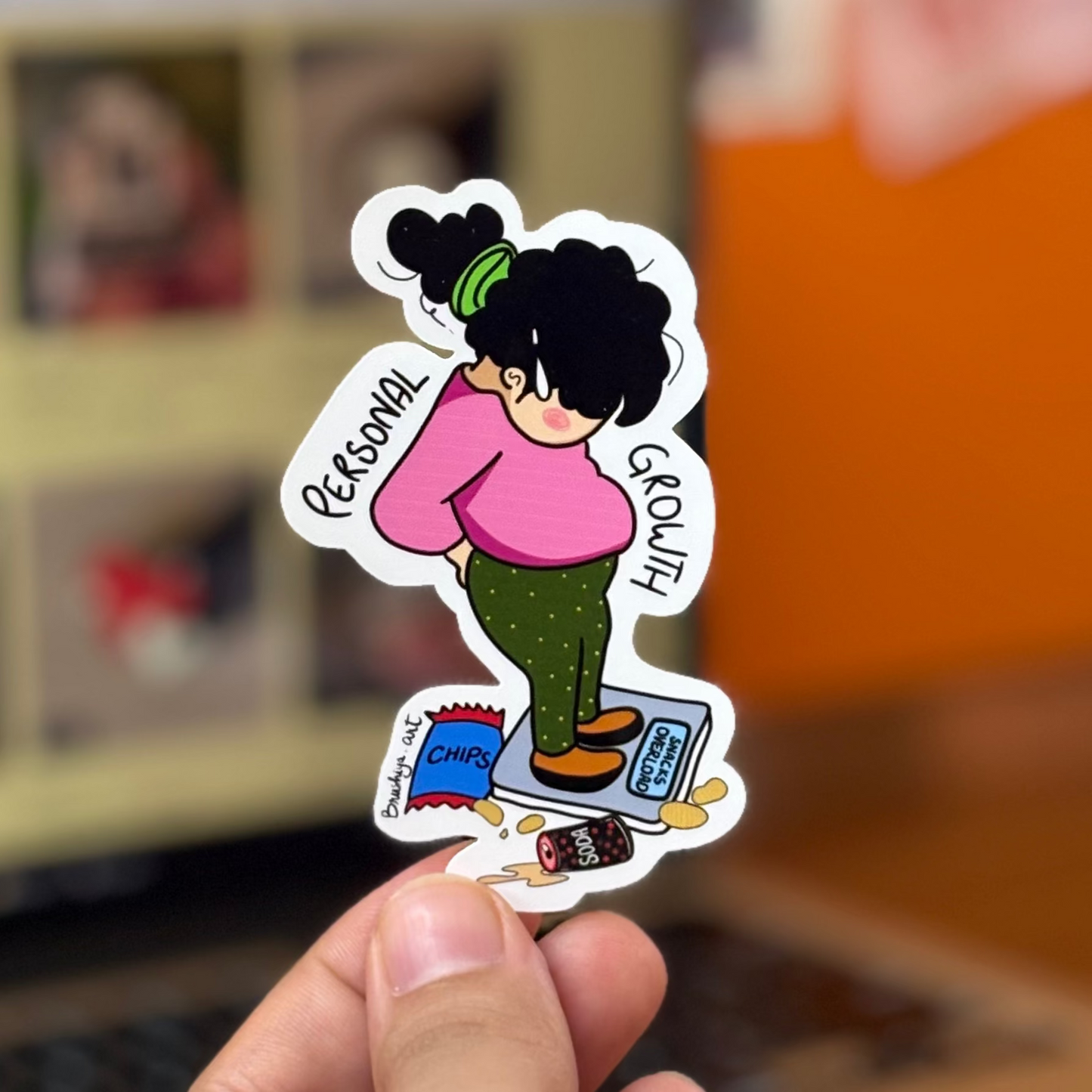 Pininterest Growth Sticker Personal Growth - Sticker – Brushiya