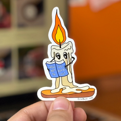 'How Not To Feel Burned Out' Candle
