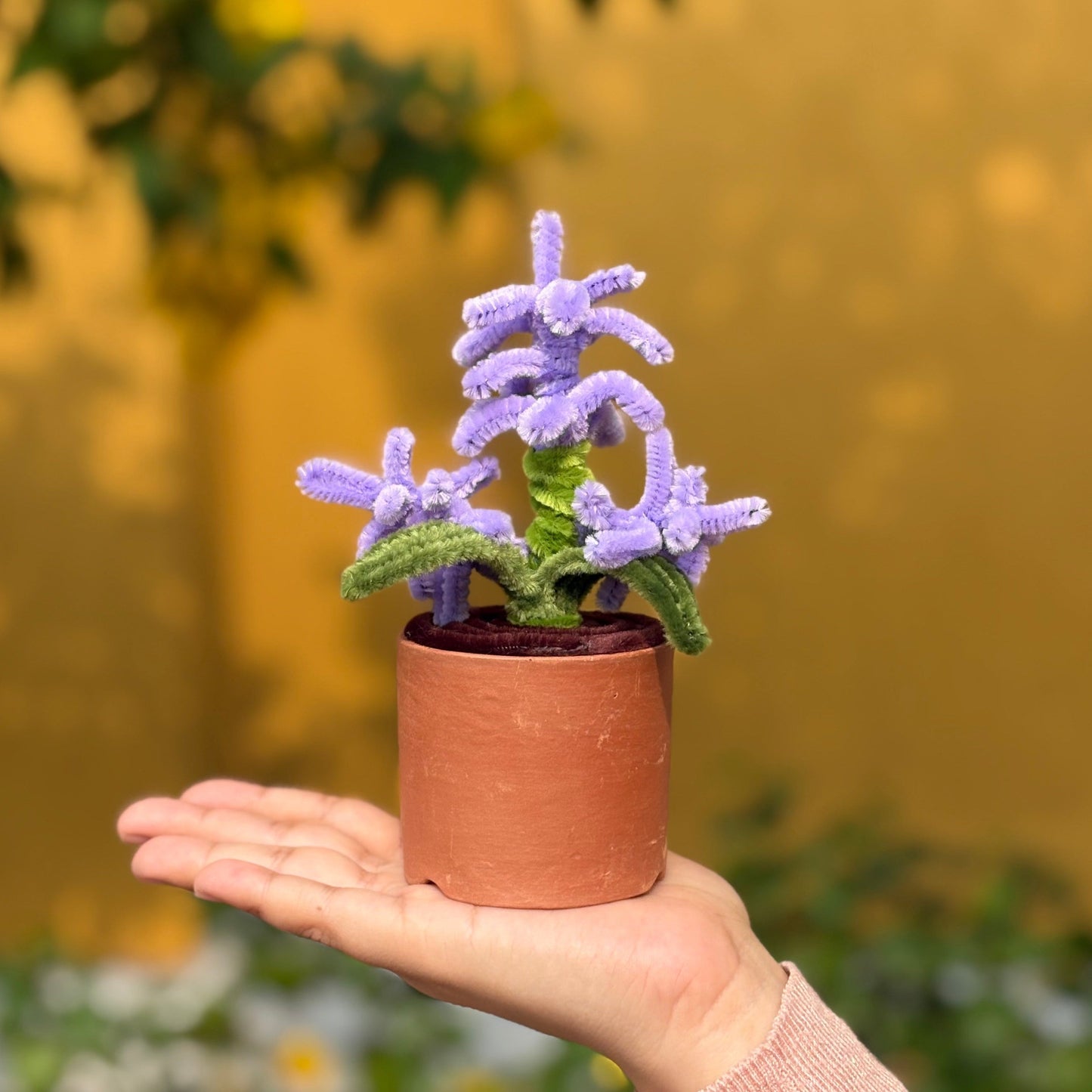 Lavender in an Earthen Pot