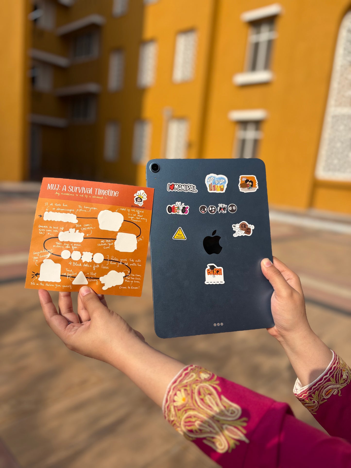 MUJ Sticker Sheet (Set of 11 Stickers)