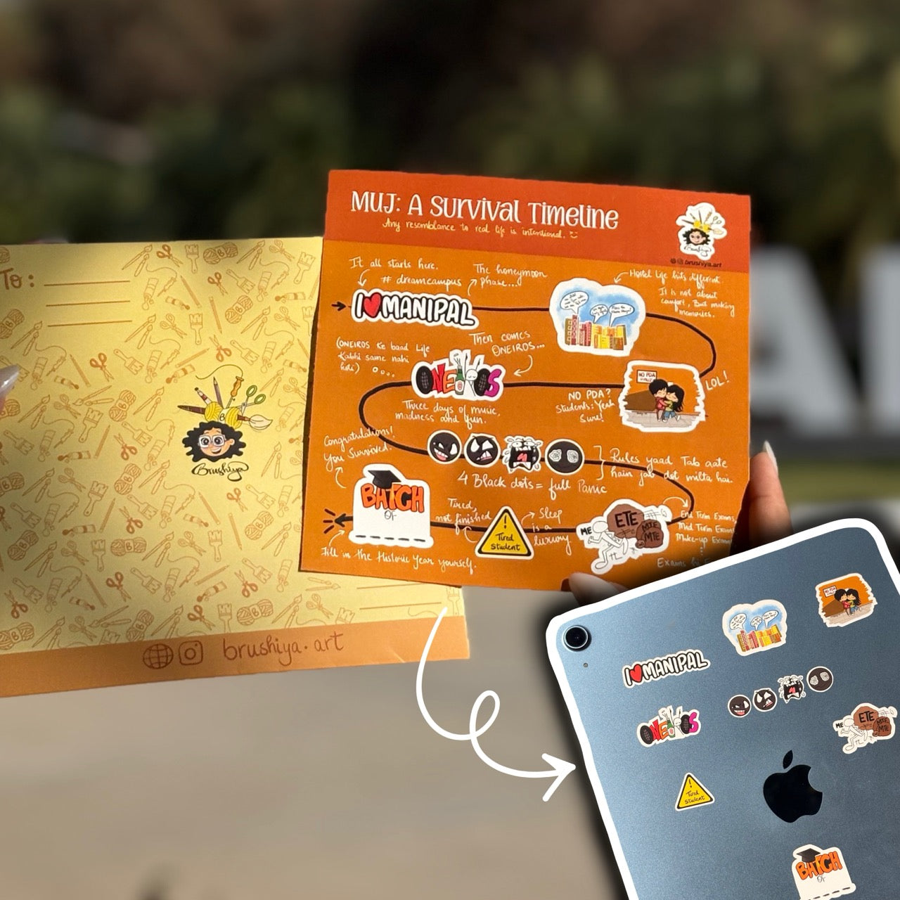 MUJ Sticker Sheet (Set of 11 Stickers)